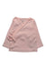 A Pink Long Sleeve Tops from Le Petit Society in size 3-6M for girl. (Front View)