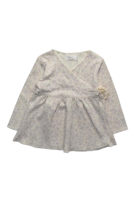 A White Long Sleeve Dresses from Jamie Kay in size 3-6M for girl. (Front View)