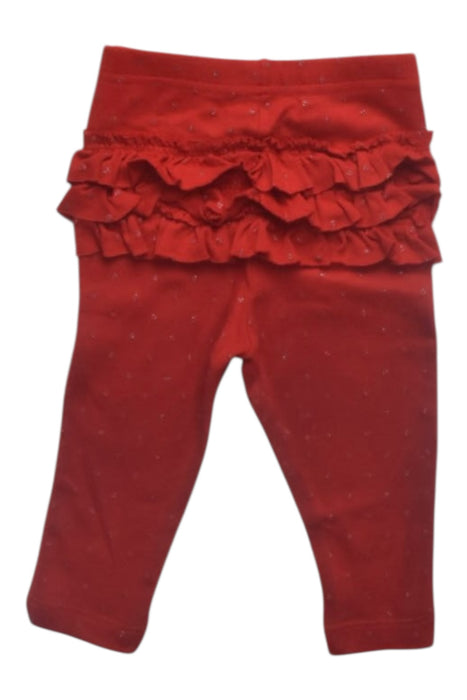 A Red Leggings from Petit Bateau in size 3-6M for girl. (Front View)