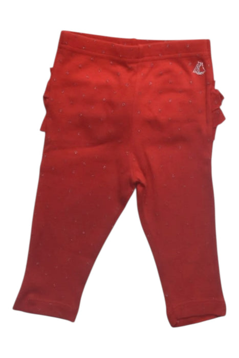 A Red Leggings from Petit Bateau in size 3-6M for girl. (Back View)