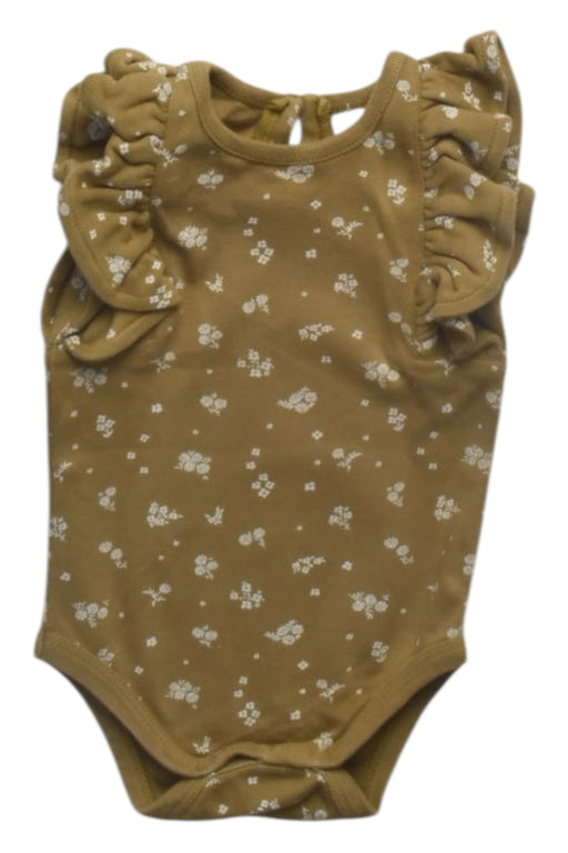 A Brown Sleeveless Bodysuits from Jamie Kay in size 3-6M for girl. (Front View)