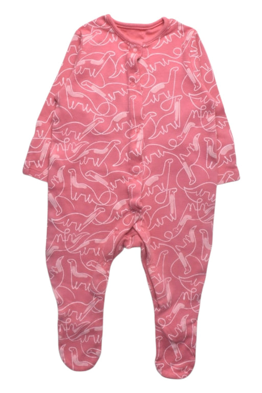 A Pink Onesies from Mothercare in size 0-3M for girl. (Front View)