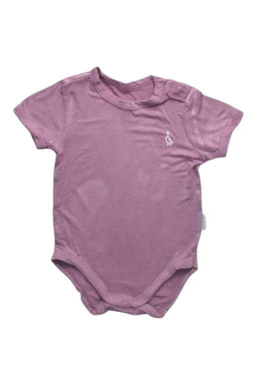 A Pink Short Sleeve Bodysuits from Raph and Remy in size 0-3M for boy. (Front View)