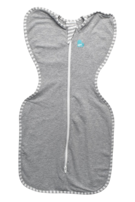 A Grey Swaddles from Love To Dream in size 0-3M for girl. (Front View)