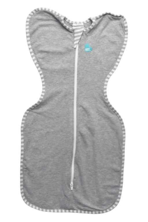 A Grey Swaddles from Love To Dream in size 0-3M for girl. (Front View)