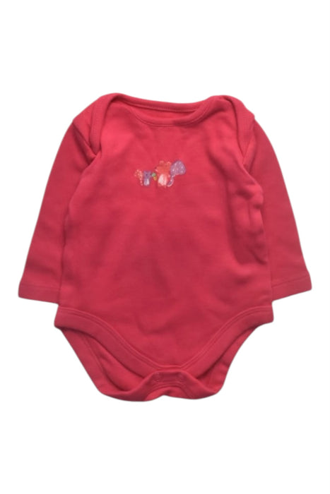 A Red Long Sleeve Bodysuits from Mothercare in size 0-3M for girl. (Front View)