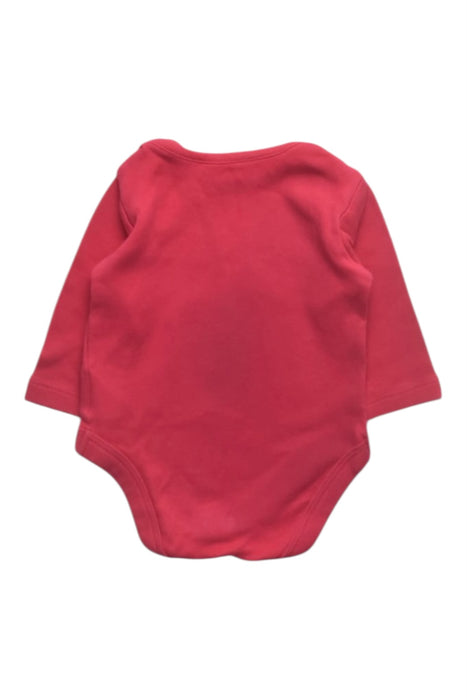 A Red Long Sleeve Bodysuits from Mothercare in size 0-3M for girl. (Back View)