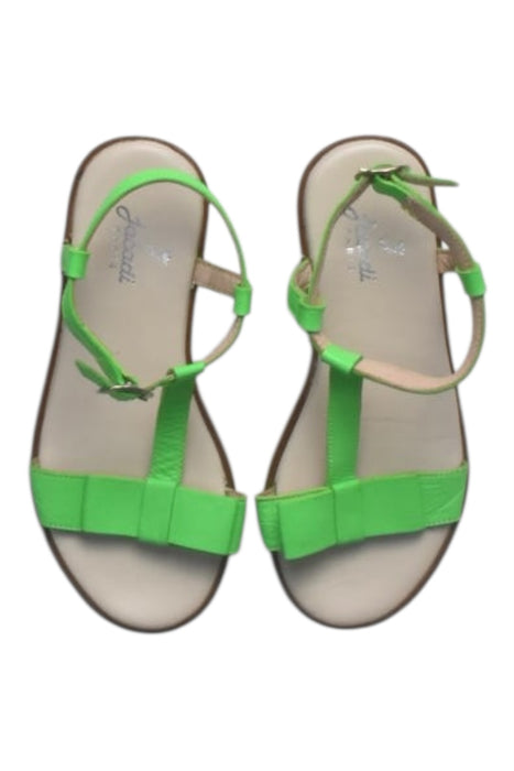 A Green Sandals from Jacadi in size 5T for girl. (Back View)