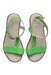 A Green Sandals from Jacadi in size 5T for girl. (Back View)