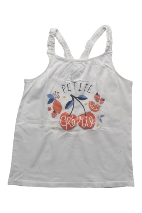 A White Sleeveless Tops from Sergent Major in size 9Y for girl. (Front View)