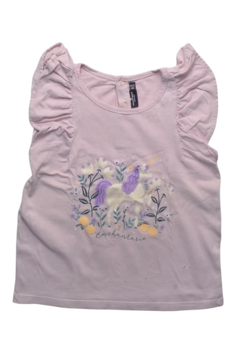 A Pink Short Sleeve Tops from Sergent Major in size 7Y for girl. (Front View)