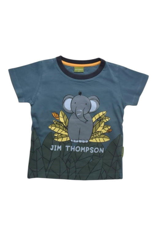 A Blue Short Sleeve T Shirts from Jim Thompson in size 2T for boy. (Front View)