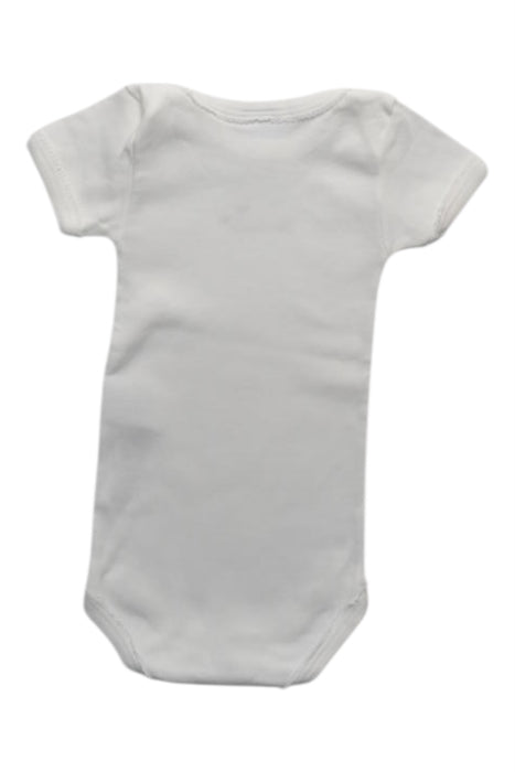 A White Short Sleeve Bodysuits from Petit Bateau in size 3-6M for girl. (Back View)
