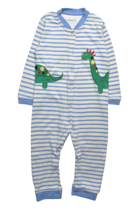 A Blue Onesies from Jojo Maman Bébé in size 6-12M for boy. (Front View)