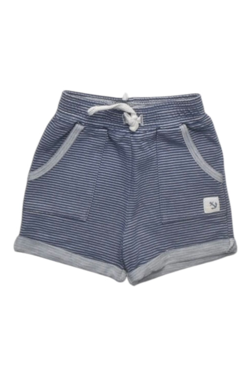 A Blue Shorts from Albetta in size 6-12M for boy. (Front View)