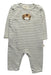 A White Long Sleeve Rompers from Albetta in size 3-6M for boy. (Front View)