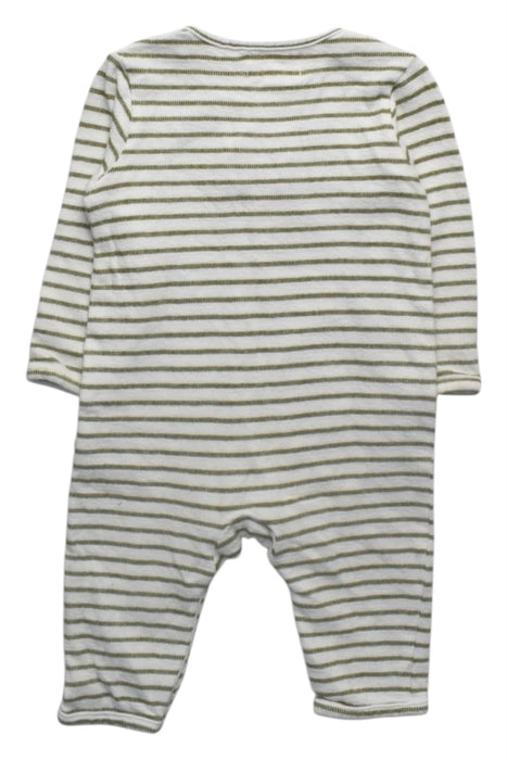 A White Long Sleeve Rompers from Albetta in size 3-6M for boy. (Back View)