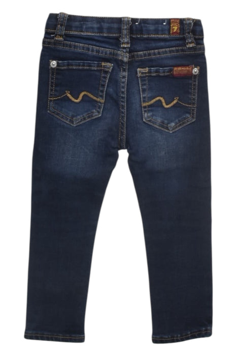 A Blue Jeans from 7 For All Mankind in size 2T for boy. (Back View)