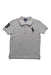A Grey Short Sleeve Polos from Polo Ralph Lauren in size 6T for boy. (Front View)