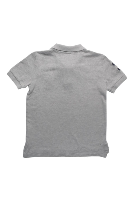 A Grey Short Sleeve Polos from Polo Ralph Lauren in size 6T for boy. (Back View)