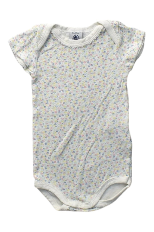 A Multicolour Short Sleeve Bodysuits from Petit Bateau in size 3-6M for girl. (Front View)