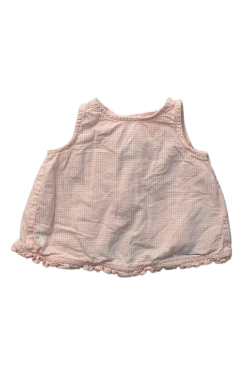 A Pink Sleeveless Tops from Ralph Lauren in size 3-6M for girl. (Front View)