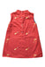 A Red Sleeveless Dresses from Maison Q in size 6-12M for girl. (Back View)