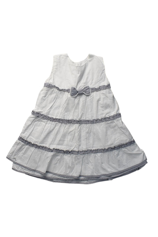 A White Sleeveless Dresses from Chateau de Sable in size 18-24M for girl. (Front View)