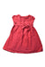 A Red Short Sleeve Dresses from Chateau de Sable in size 18-24M for girl. (Front View)