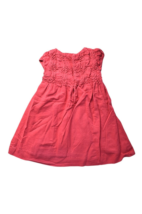 A Red Short Sleeve Dresses from Chateau de Sable in size 18-24M for girl. (Back View)