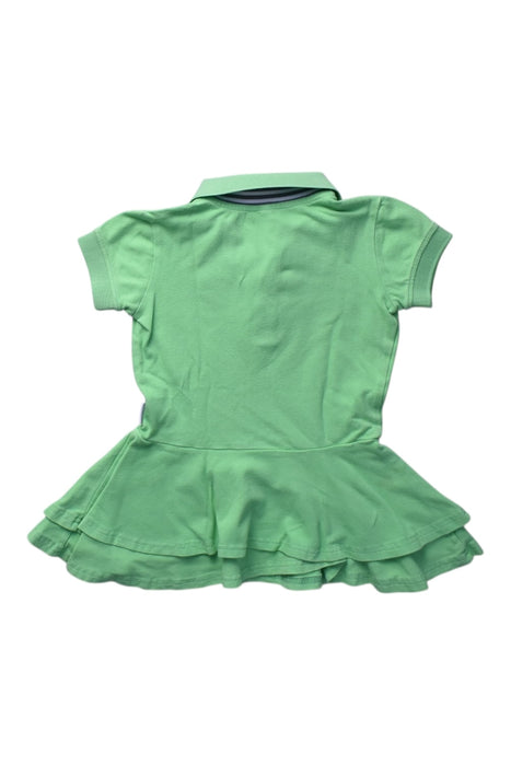 A Green Short Sleeve Dresses from Raph and Remy in size 2T for girl. (Back View)