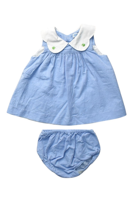 A Blue Dress Sets from Jacadi in size 3-6M for girl. (Front View)
