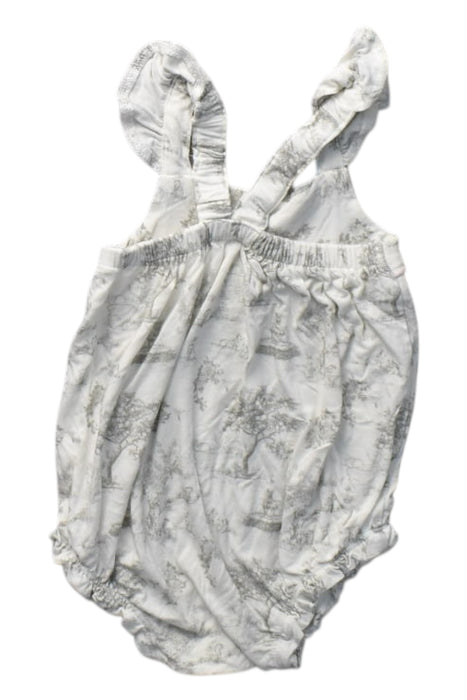 A Ivory Sleeveless Rompers from House of Holly in size 3-6M for girl. (Back View)