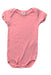 A Pink Short Sleeve Bodysuits from Petit Bateau in size 3-6M for girl. (Front View)