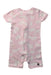 A Pink Short Sleeve Rompers from Tea in size 18-24M for girl. (Back View)
