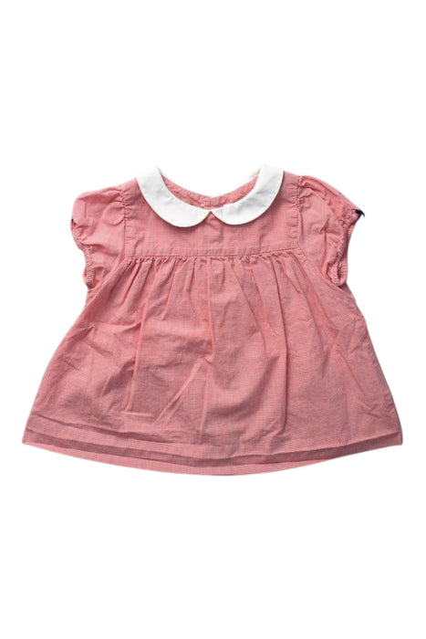 A Pink Short Sleeve Tops from Jacadi in size 12-18M for girl. (Front View)