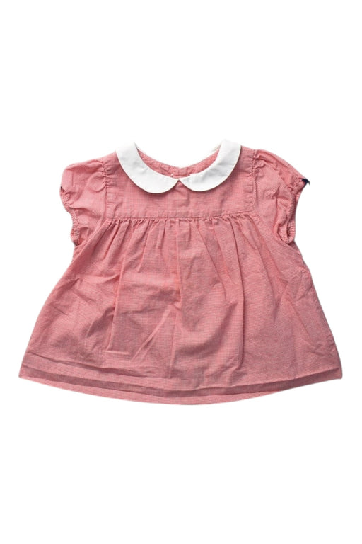 A Pink Short Sleeve Tops from Jacadi in size 12-18M for girl. (Front View)