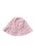 A Pink Sun Hats from Seed in size 12-18M for girl. (Front View)