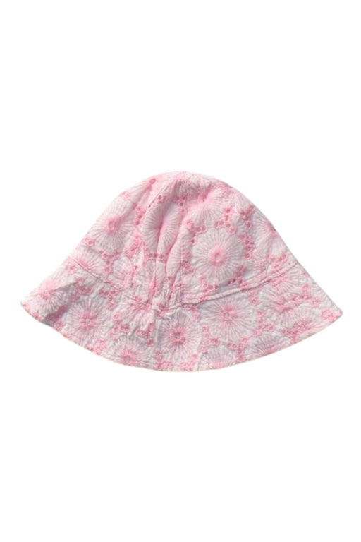 A Pink Sun Hats from Seed in size 12-18M for girl. (Front View)