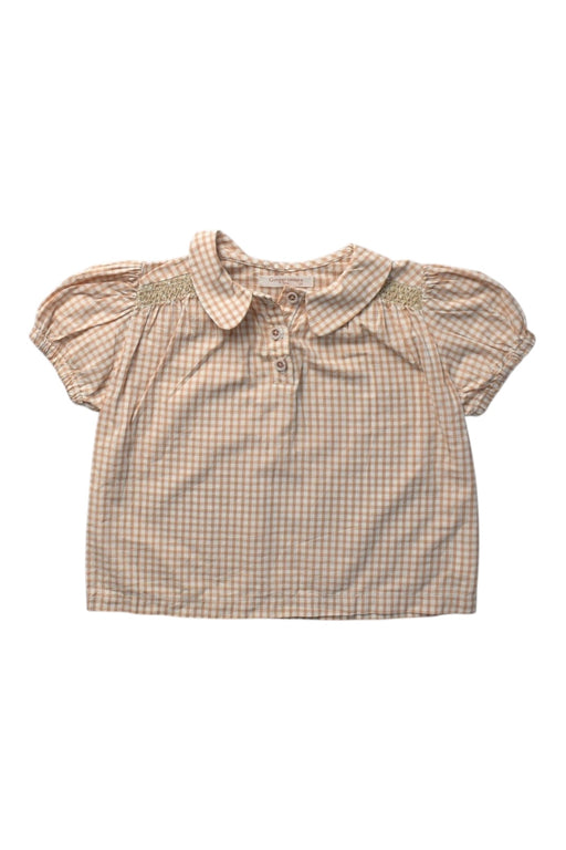 A Beige Short Sleeve Tops from Gingersnaps in size 18-24M for girl. (Front View)