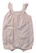 A Pink Sleeveless Rompers from Petit Bateau in size 6-12M for girl. (Front View)