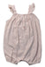 A Pink Sleeveless Rompers from Petit Bateau in size 6-12M for girl. (Back View)