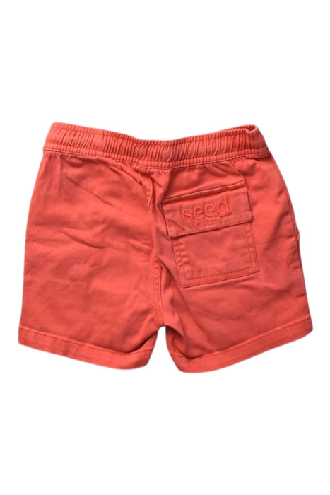 A Orange Shorts from Seed in size 4T for boy. (Back View)