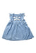 A Blue Sleeveless Dresses from Stella McCartney in size 6-12M for girl. (Front View)