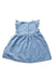 A Blue Sleeveless Dresses from Stella McCartney in size 6-12M for girl. (Back View)