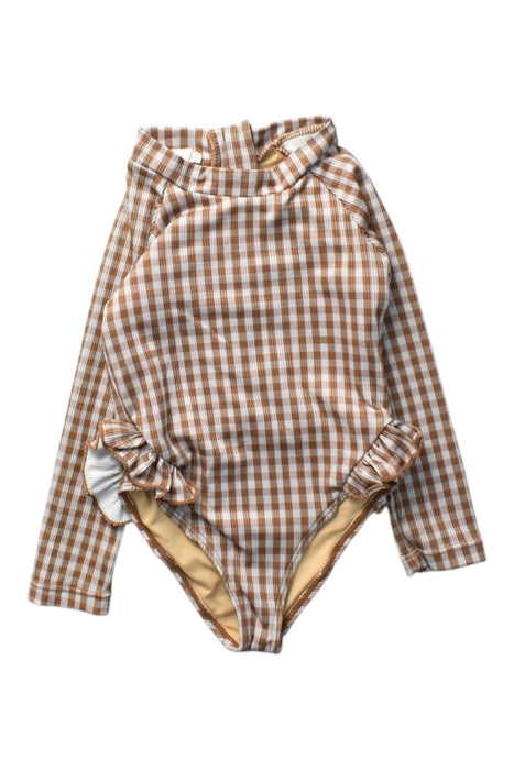 A Brown Swimsuits from Mrs Ertha in size 2T for girl. (Front View)