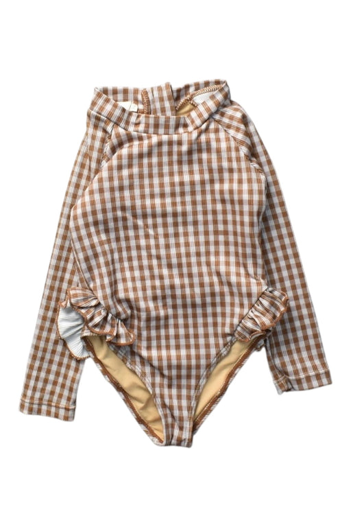 A Brown Swimsuits from Mrs Ertha in size 2T for girl. (Front View)