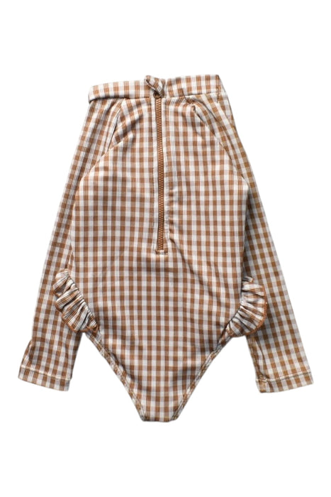 A Brown Swimsuits from Mrs Ertha in size 2T for girl. (Back View)