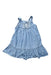 A Blue Sleeveless Dresses from Chateau de Sable in size 18-24M for girl. (Front View)