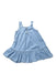 A Blue Sleeveless Dresses from Chateau de Sable in size 18-24M for girl. (Back View)